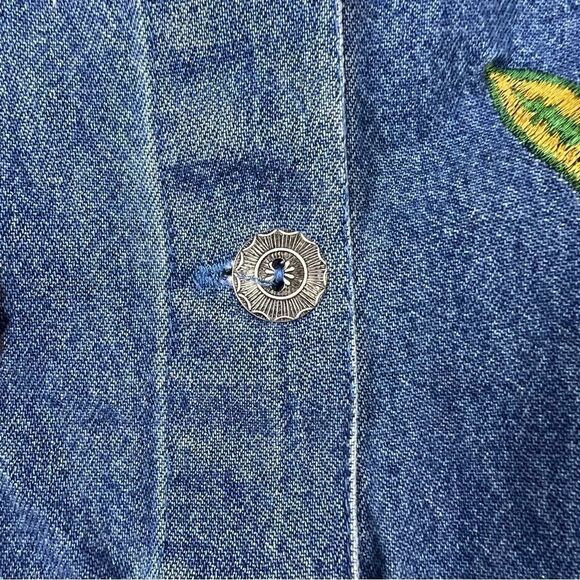 Vintage Sophisticate & Co. Jacket Denim Jeans Embroidery Size M - Picture 6 of 7